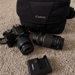 Canon EOS Rebel T7 DSLR Camera with Lens and Bag